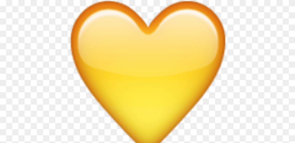 Yellow Heart Cliparts Yellow Love Heart Emoji, Balloon Free Png Download