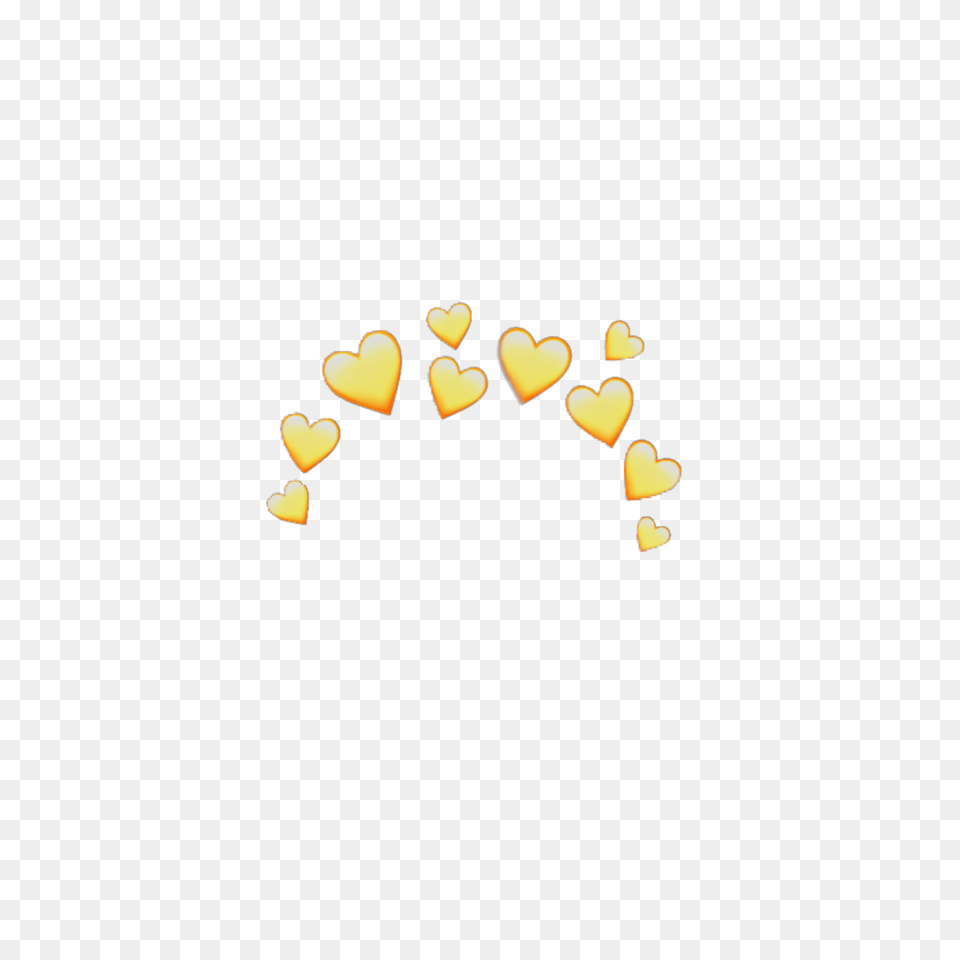 Yellow Heart Crown Heartcrown Emoji Iphone Random Stick, Logo Png