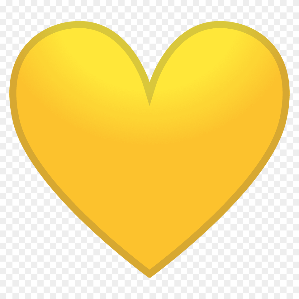 Yellow Heart Emoji Clipart, Balloon Png Image