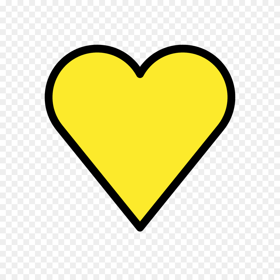 Yellow Heart Emoji Clipart, Logo Png Image