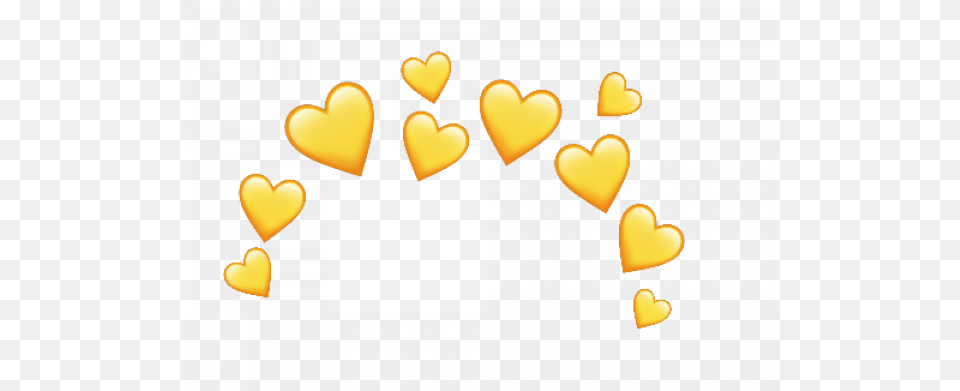Yellow Heart Emoji Crown Love Corona Amarillo Hearts Emoji Free Png Download