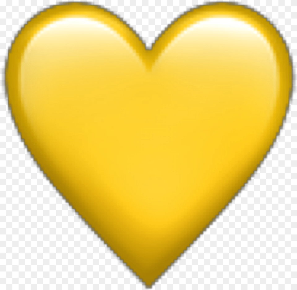 Yellow Heart Emoji Iphone Freetoedit Iphone Yellow Heart Emoji, Balloon Png Image