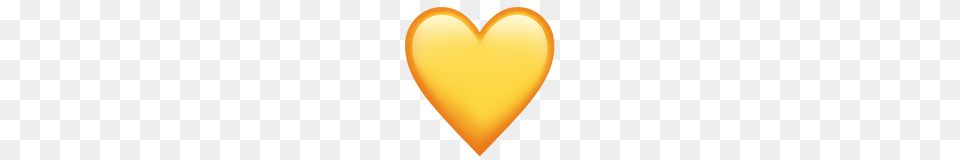 Yellow Heart Emoji On Apple Ios Free Png Download