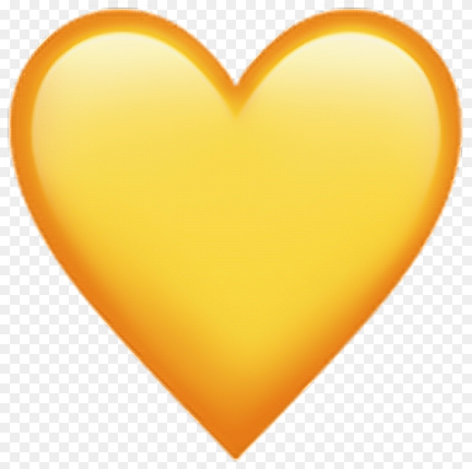 Yellow Heart Emoji Picture Iphone, Balloon Png Image