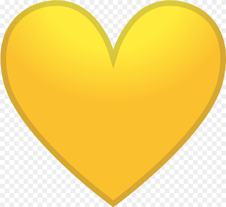 Yellow Heart Free Icon Of Noto Emoji People Family U0026 Love Yellow Heart Transparent Icon, Balloon, Astronomy, Moon, Nature Png