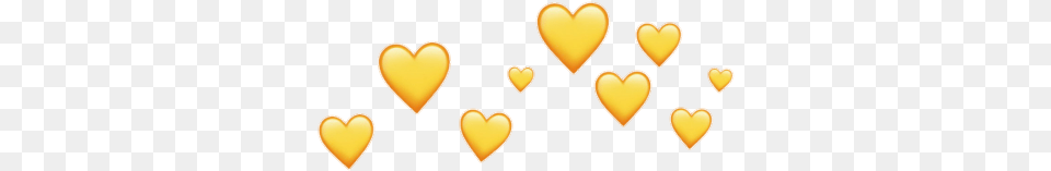 Yellow Heart Hearts Crown Heartcrown Amarillo Ice Cream Free Transparent Png
