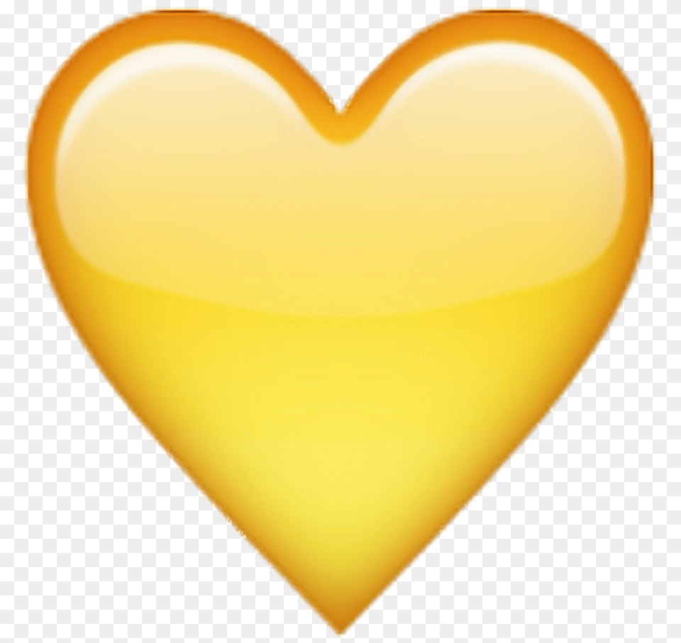 Yellow Heart Images Collection For Emoji Transparent, Balloon Free Png Download