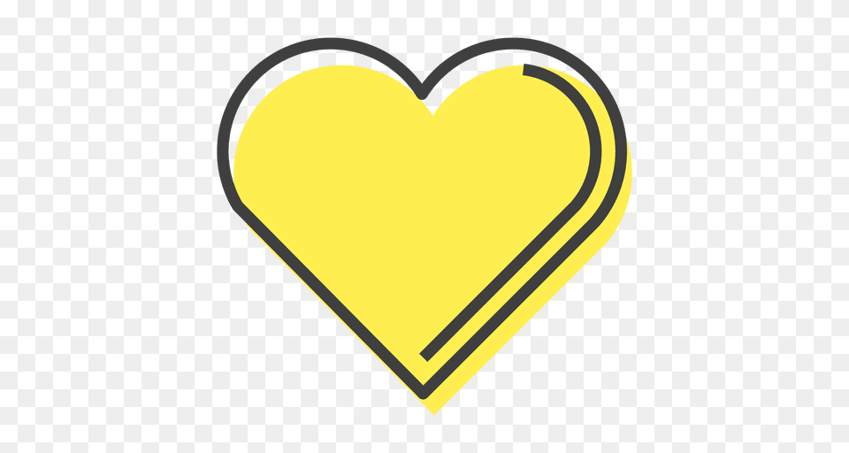 Yellow Heart Logos Free Png