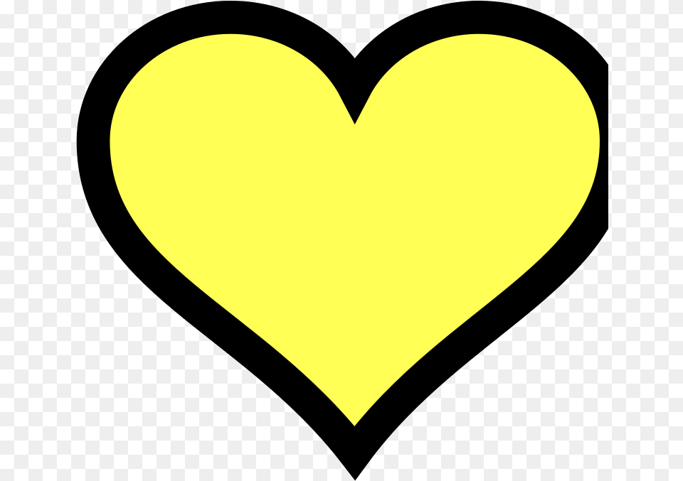 Yellow Heart Svg Vector Clip Art Svg Clipart Heart, Astronomy, Moon, Nature, Night Free Png Download