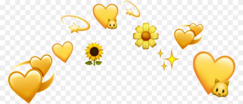 Yellow Heartcrown Yellowheart Yellowheartcrown Devil Heart Crown, Flower, Plant, Petal Free Transparent Png
