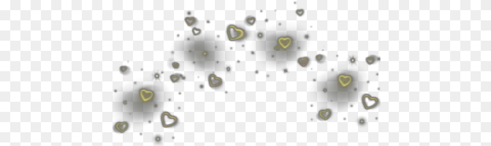 Yellow Hearts Heart Heartcrown Crown Asthetic Cartoon, Astronomy, Outer Space, Nebula, Blackboard Png