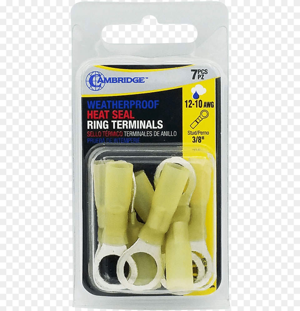 Yellow Heat Shrink Ring Terminal Package Brush, Can, Tin, Tape Png