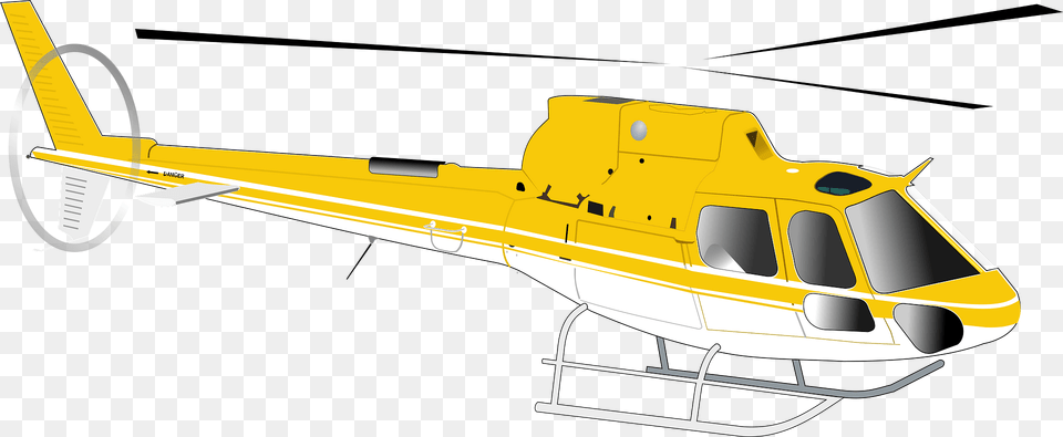 Yellow Helicopter Clipart, Aircraft, Transportation, Vehicle, Car Free Png Download