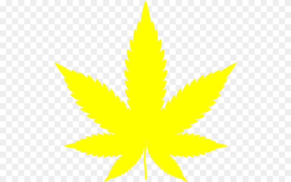 Yellow Hemp Leaf, Plant Png Image