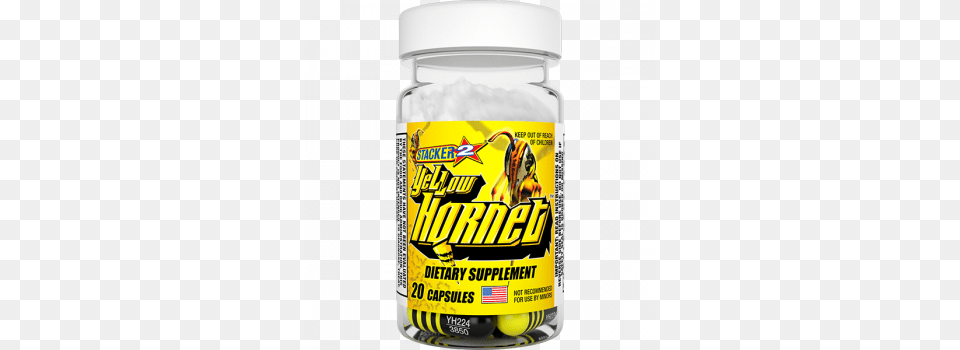 Yellow Hornet Stacker 2 Yellow Hornet Extreme Energizer Capsules, Ball, Jar, Sport, Tennis Free Png