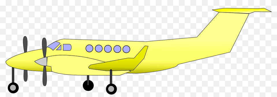 Yellow Hospital Plane Clipart, Aircraft, Airliner, Airplane, Transportation Free Png Download