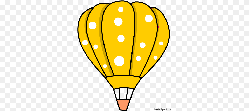Yellow Hot Air Balloon Free Clip Art Green Hot Air Balloon Clipart, Aircraft, Hot Air Balloon, Transportation, Vehicle Png Image