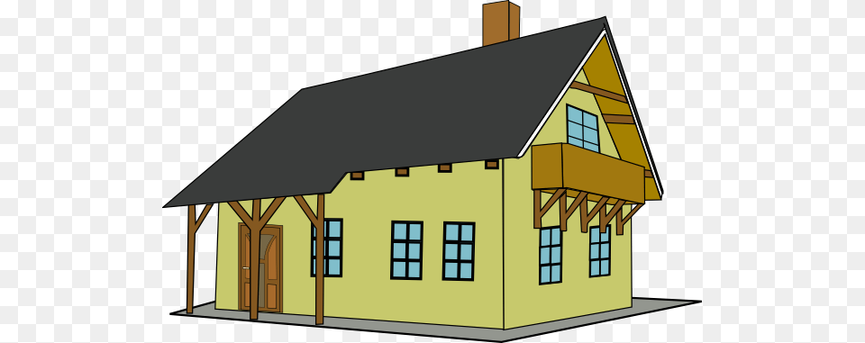 Yellow House Clip Art, Architecture, Housing, Cottage, Building Free Transparent Png
