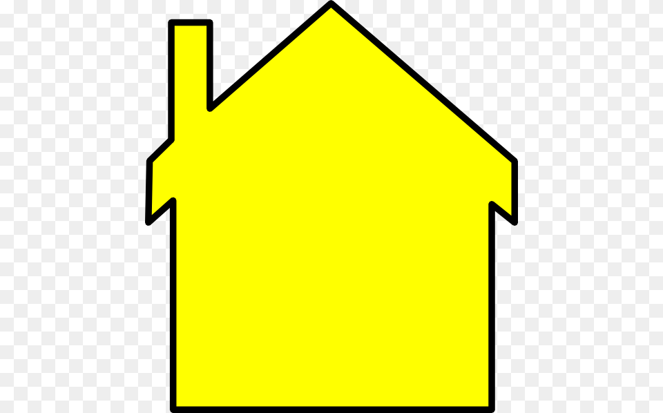 Yellow House Outline Svg Clip Arts, Outdoors, Nature Free Png