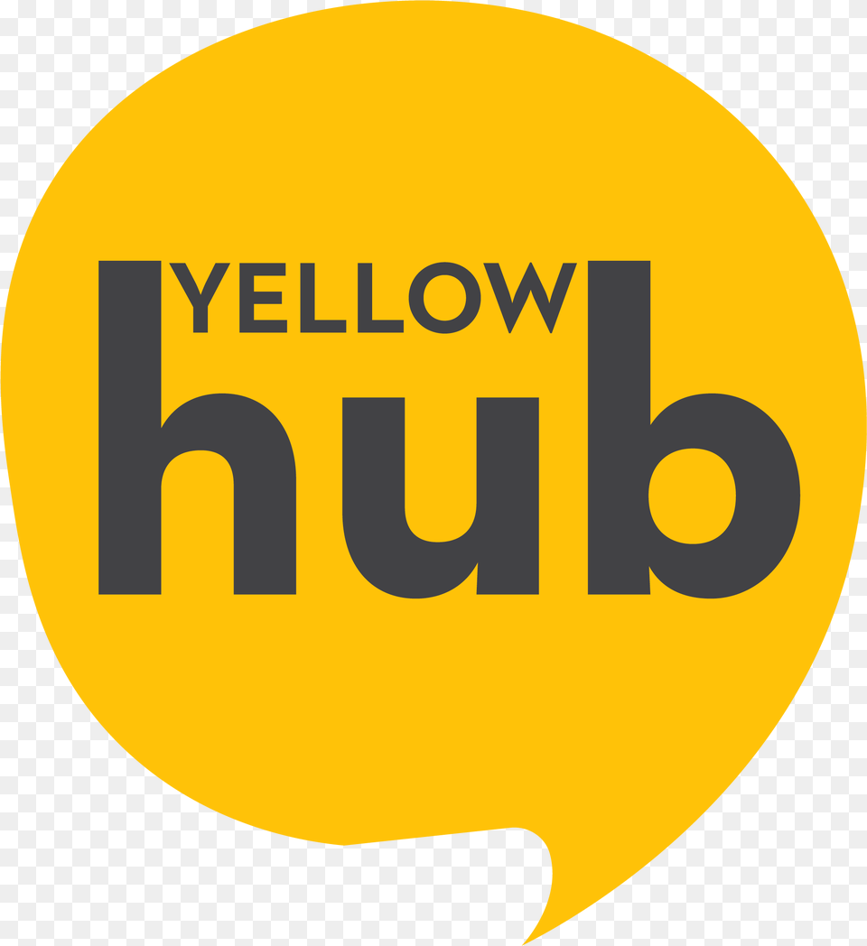 Yellow Hub Logo Red U0026 Big, Disk Free Png Download
