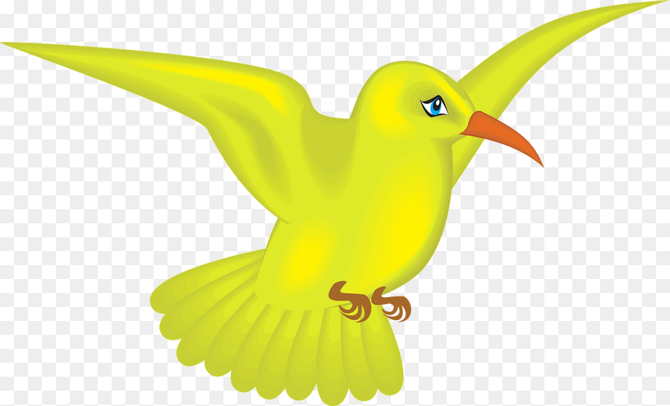 Yellow Hummingbird Clipart, Animal, Beak, Bird, Fish Free Png Download