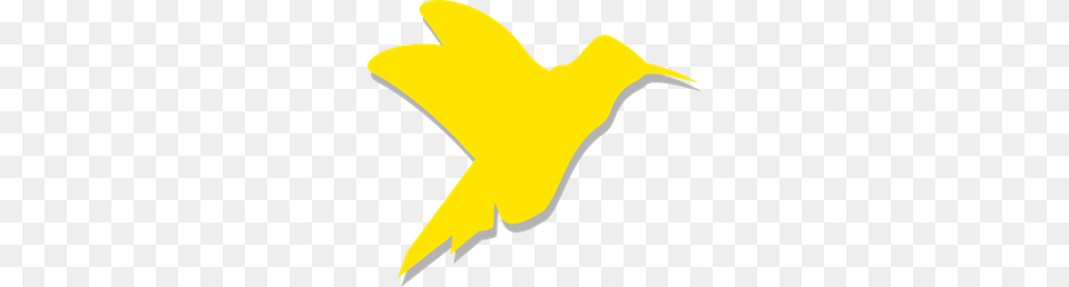 Yellow Hummingbird Silhouette Clip Art For Web, Animal, Beak, Bird, Fish Free Transparent Png