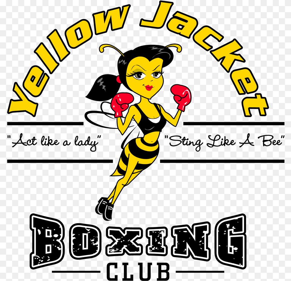 Yellow Jacket Boxing New Logo Lady Yellow Jackets, Animal, Person, Invertebrate, Insect Free Transparent Png