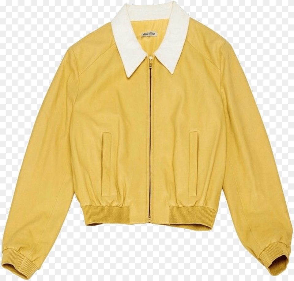 Yellow Jacket Coat Niche Moodboard Freetoedit Yellow For Moodboards, Clothing, Knitwear, Sweater Png Image