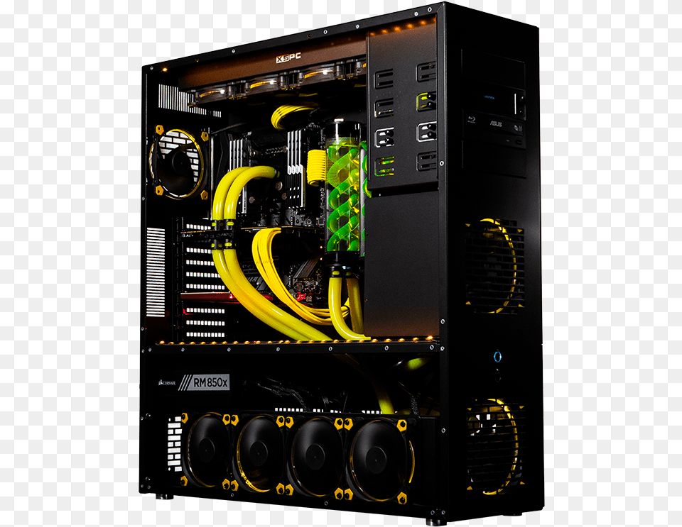 Yellow Jacket Computer Case, Electronics, Hardware, Computer Hardware, Amplifier Png Image