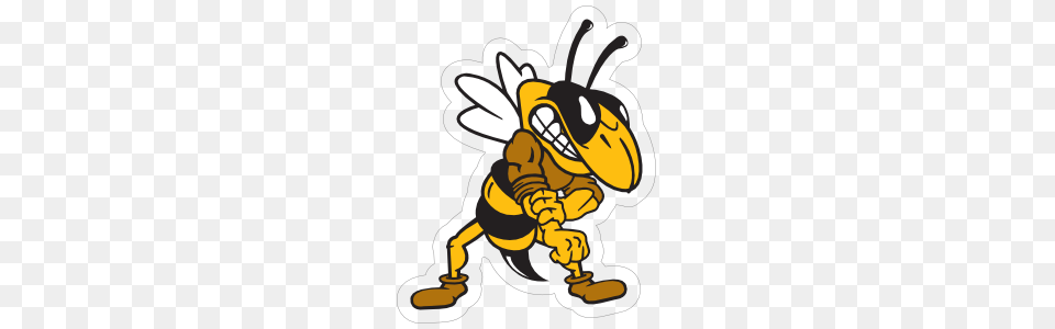 Yellow Jackets Mascot Sticker, Animal, Bee, Honey Bee, Insect Free Png