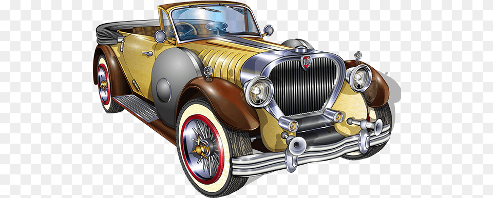 Yellow Jalopy Car Official Psds Poster On Car Advertisement, Transportation, Vehicle, Hot Rod Free Transparent Png