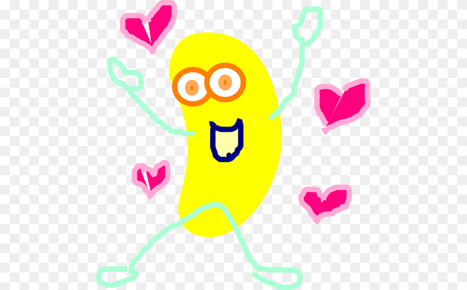 Yellow Jumping Jelly Bean Clip Art, Nature, Outdoors, Snow, Snowman Free Png