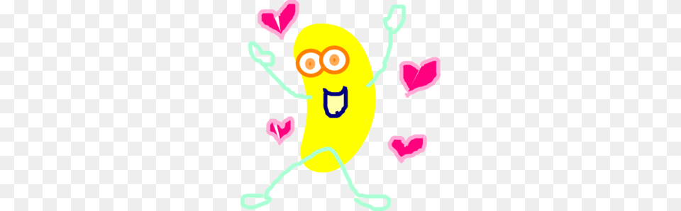 Yellow Jumping Jelly Bean Clip Art, Baby, Person, Face, Head Png Image