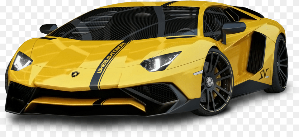 Yellow Lamborghini Aventador Car Lamborghini Aventador, Alloy Wheel, Vehicle, Transportation, Tire Png