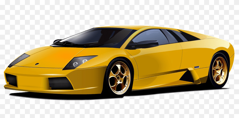 Yellow Lamborghini Free Download, Alloy Wheel, Vehicle, Transportation, Tire Png Image