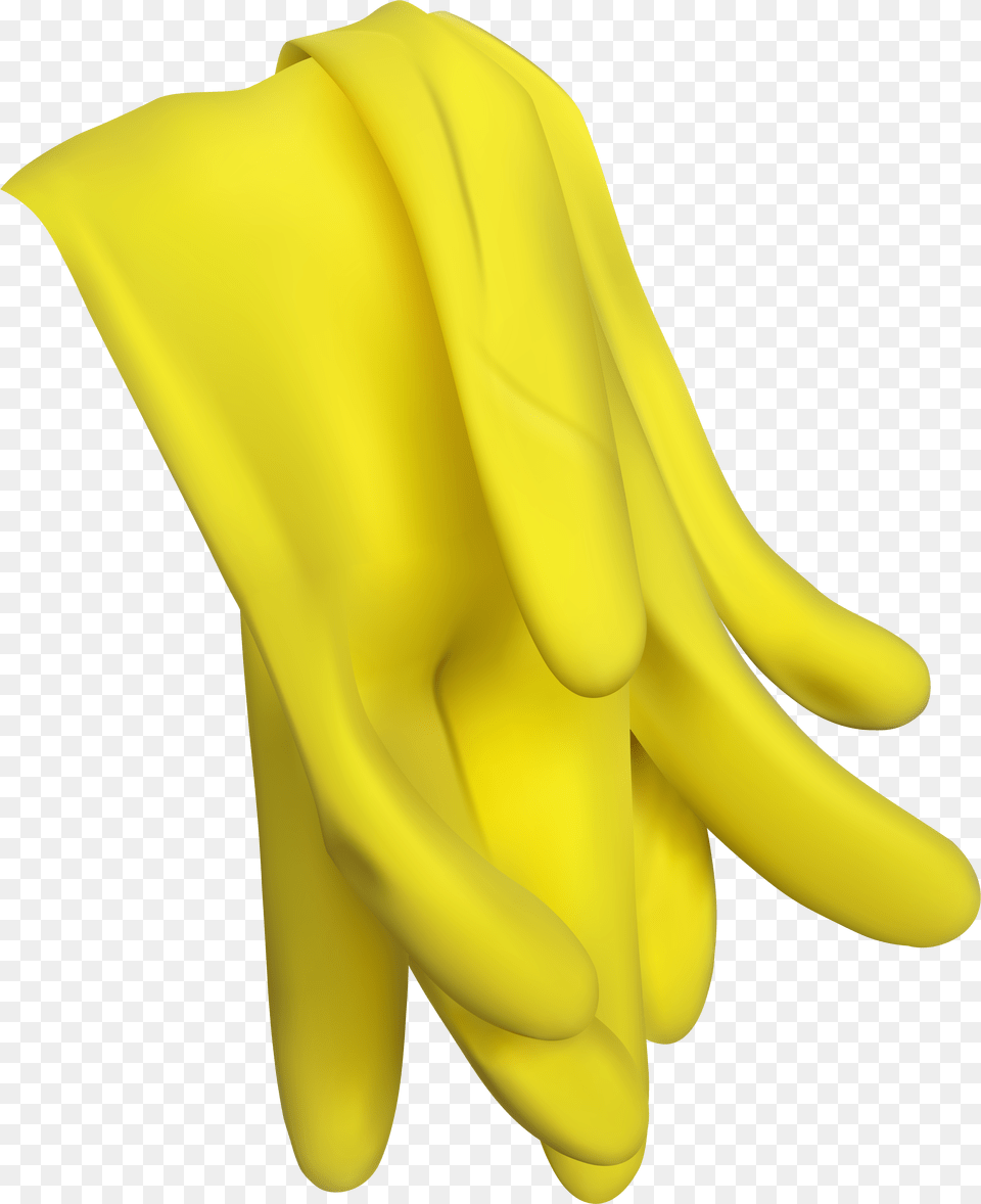 Yellow Latex Glove Clip Art Png