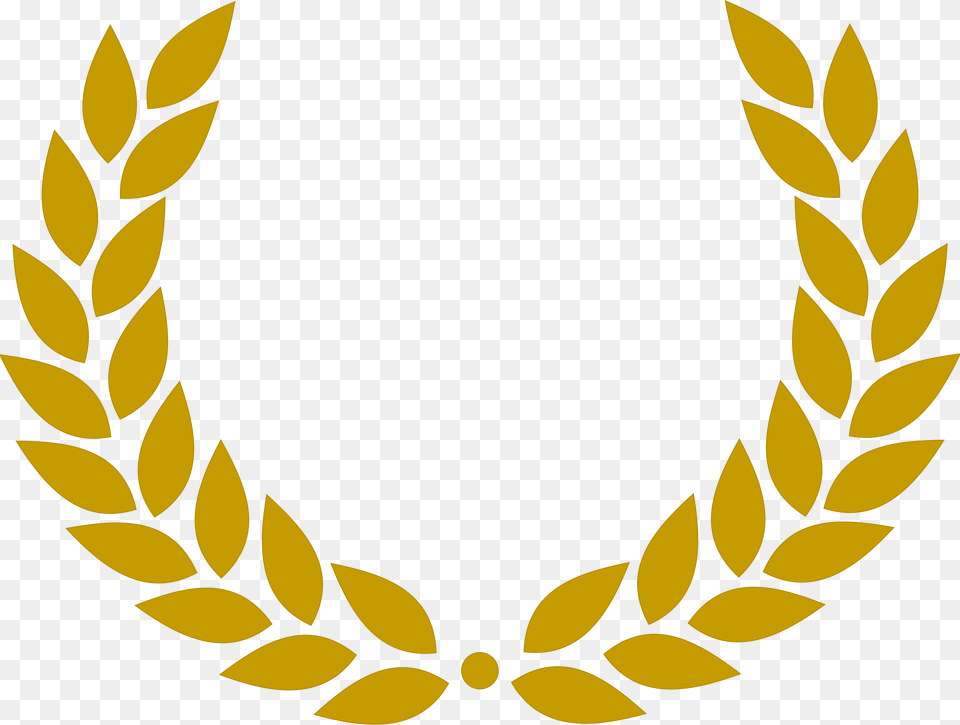 Yellow Laurel Clipart Stock Laurel Wreath, Emblem, Symbol Free Png