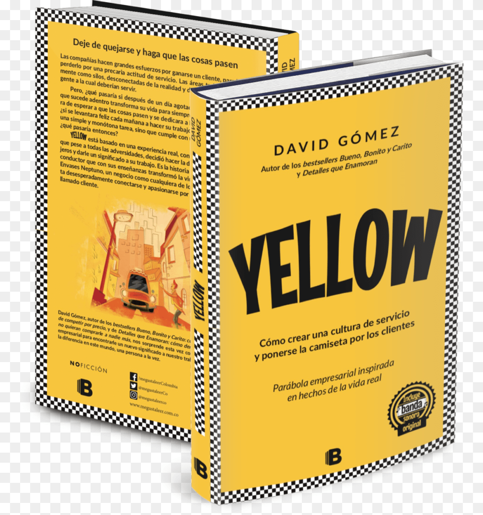 Yellow Libro Impreso Cultura De Servicio Al Cliente Libros, Advertisement, Poster, Book, Publication Free Png