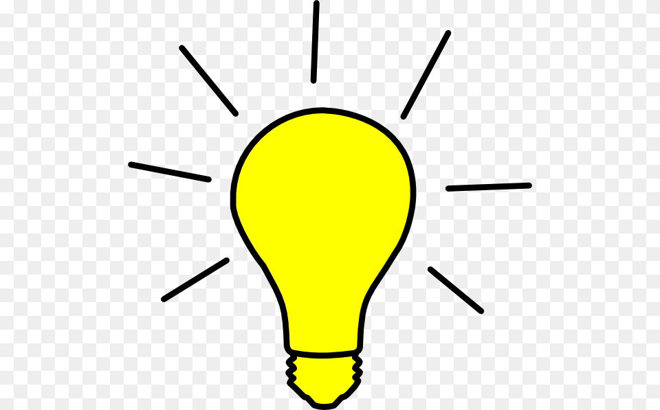 Yellow Light Bulb Clip Art, Lightbulb Png Image