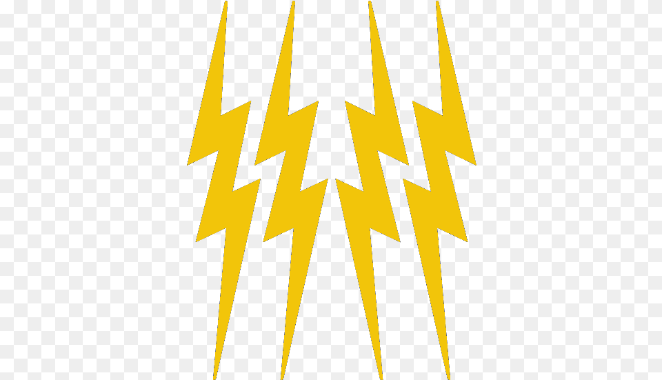 Yellow Lightning Bolts 3 58quot X 4 34quot Reflective Vinyl Yellow Lightning Bolt, Symbol, Logo Free Png