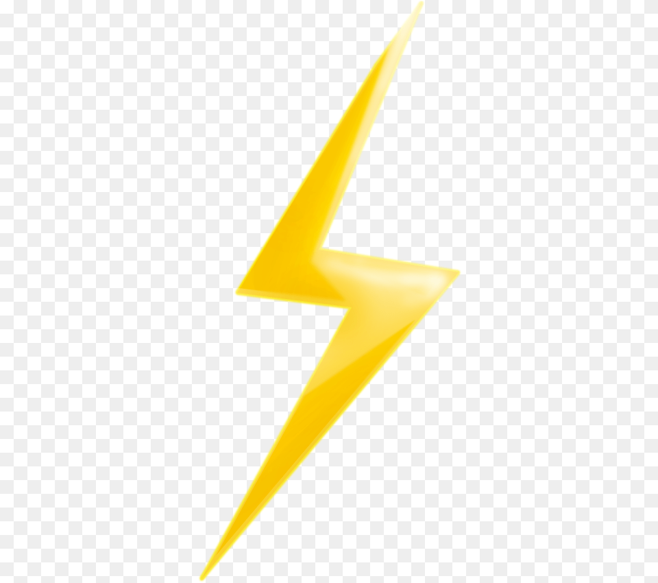 Yellow Lightning Picture Triangle, Star Symbol, Symbol, Blade, Dagger Free Transparent Png