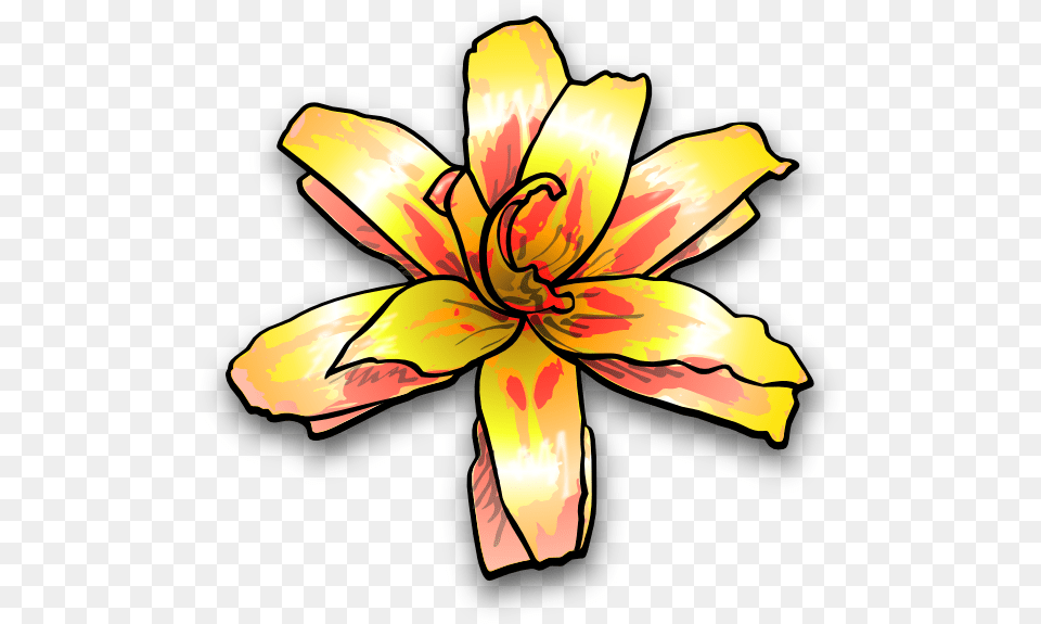 Yellow Lily Clip Arts For Web Clip Arts Yellow Flower Clip Art, Plant, Petal, Anther, Chandelier Png