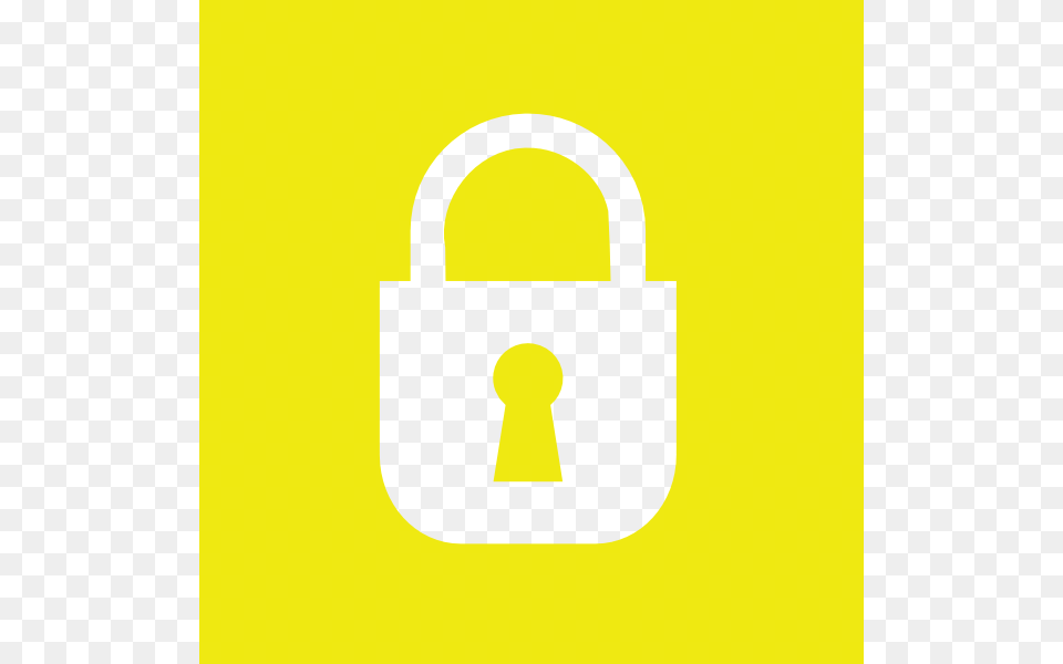 Yellow Lock Icon Clip Arts Free Png