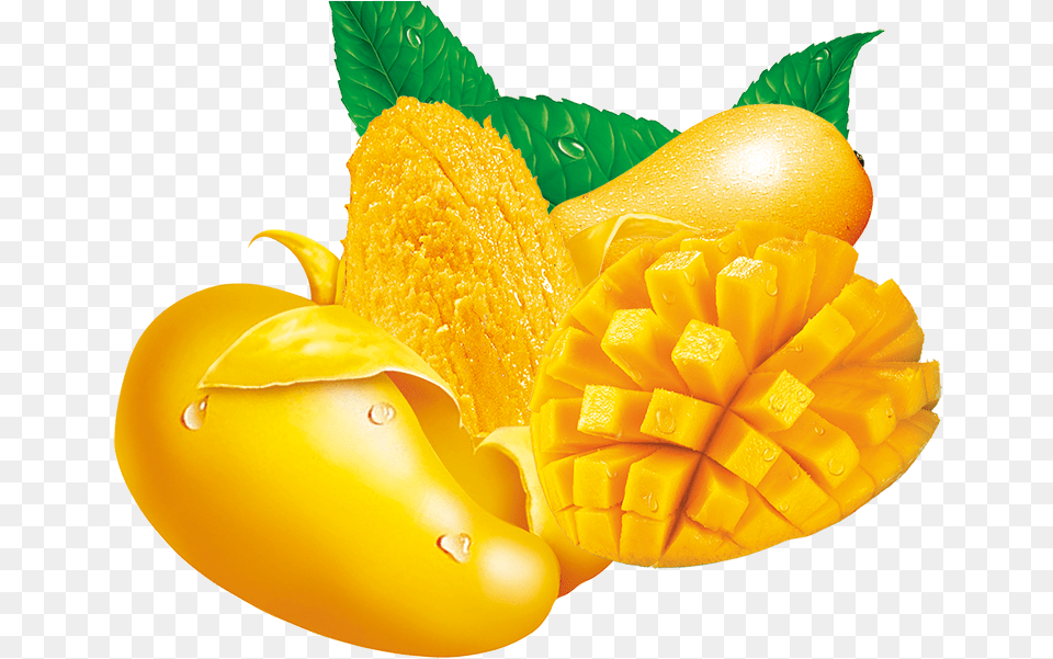 Yellow Mango, Food, Fruit, Plant, Produce Free Png Download