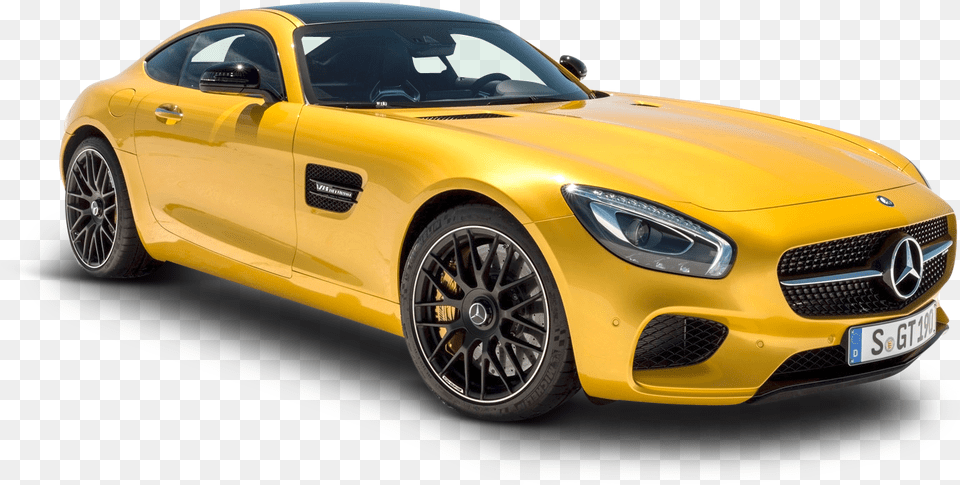 Yellow Mercedes Amg Gt Solarbeam Car Image Pngpix Mercedes Benz Amg, Alloy Wheel, Vehicle, Transportation, Tire Free Png