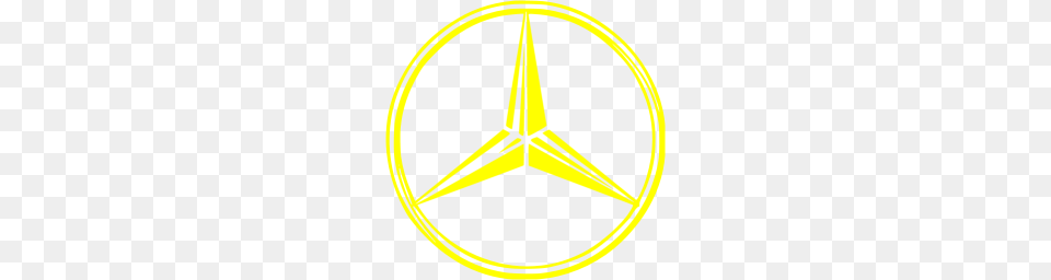 Yellow Mercedes Benz Icon Free Png Download