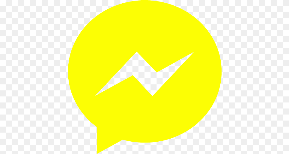 Yellow Messenger Icon Messenger Icon Aesthetic Yellow, Symbol, Sign, Logo, Astronomy Free Png