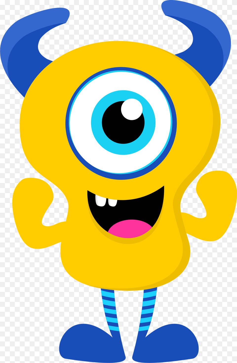 Yellow Monster Clipart, Mascot, Baby, Person Png Image