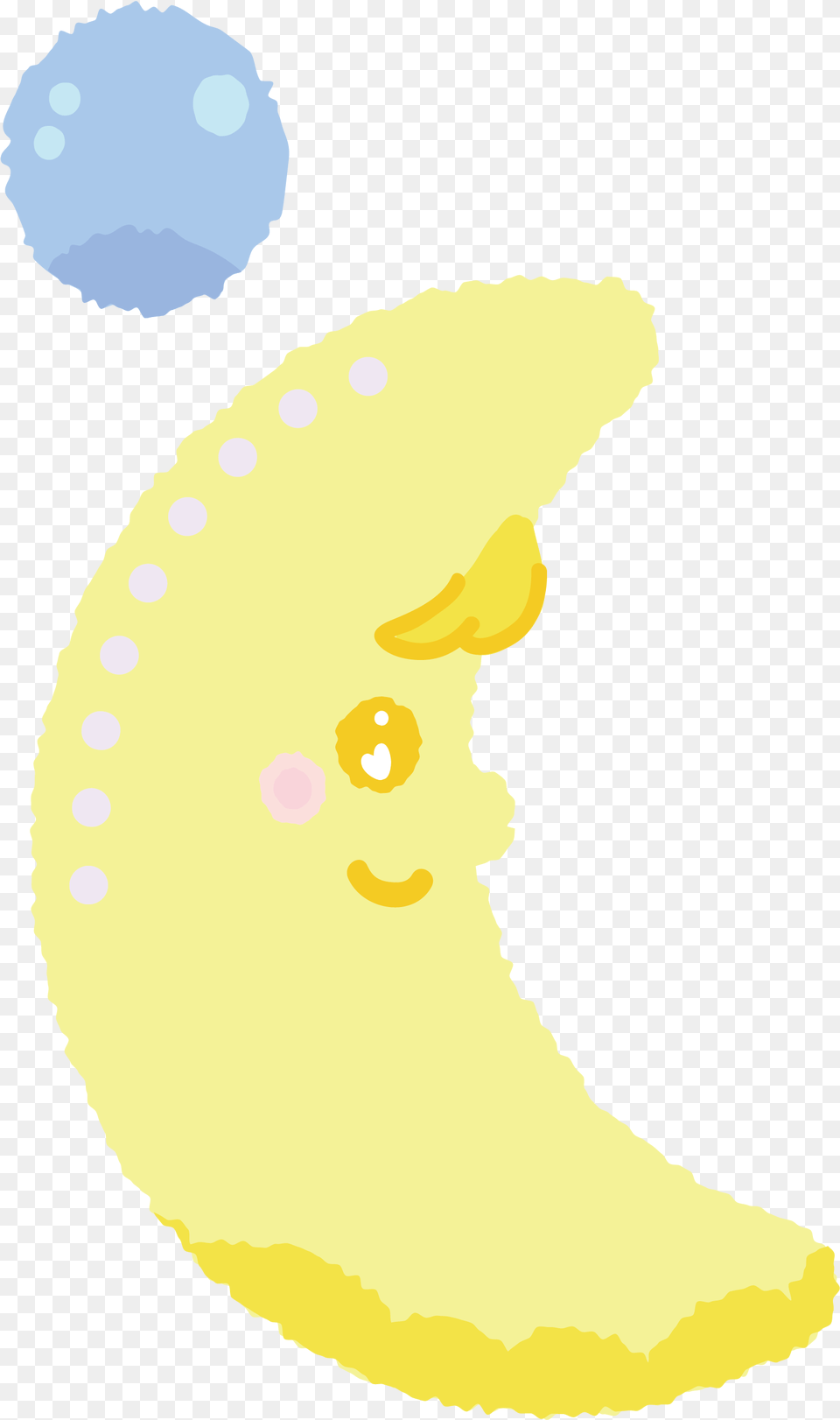 Yellow Moon Illustration Illustration, Produce, Plant, Banana, Food Png