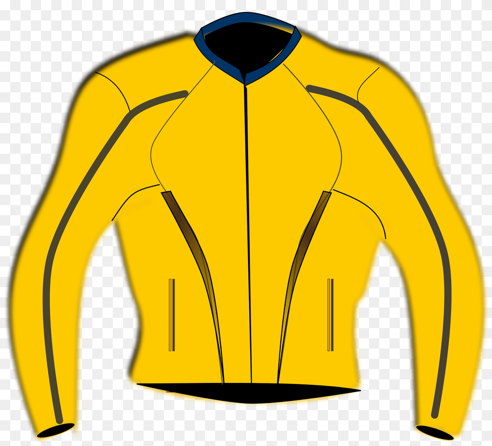 Yellow Motorsports Jacket Clipart, Clothing, Coat, Long Sleeve, Sleeve Png